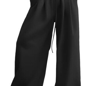 Wide Leg Sweatpants for Women 2025 Trendy Fashion High Waisted Drawstring Loose